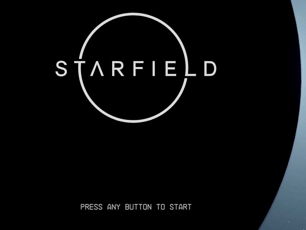 Starfield起動画面